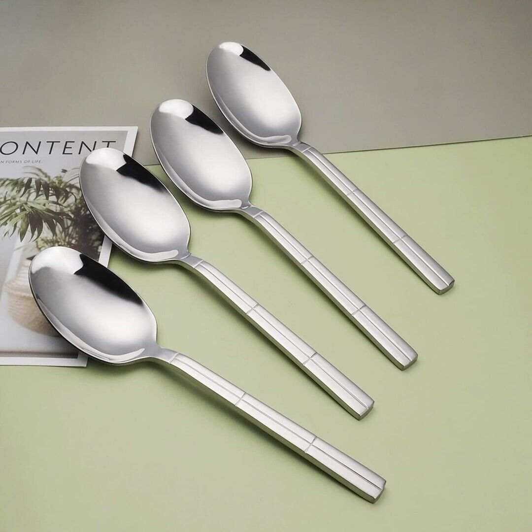 8-Piece Stainless Steel Buffet Serving Spoon, Large