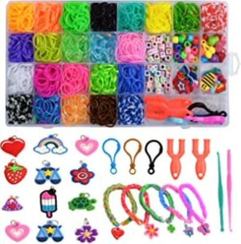 Jiaweixiang Loom Band Kit, Rubber Band Bracelet Kit, Loom Bracelet Making Kit,